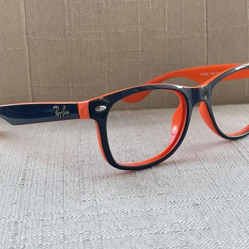 Ray-Ban Youth Eyeglasses Black/Orange Tone RJ8052S Glasses Frame